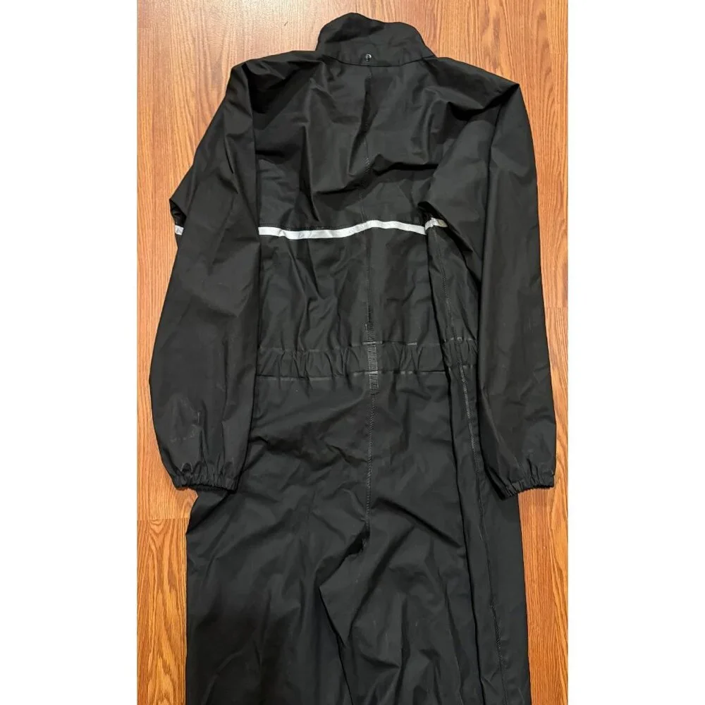 Vintage Harley Davidson Rain Suit Mens M 1 Piece Zip Snap Front
